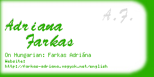 adriana farkas business card